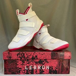 Nike LeBron James soldiers 11 basketball shoes.